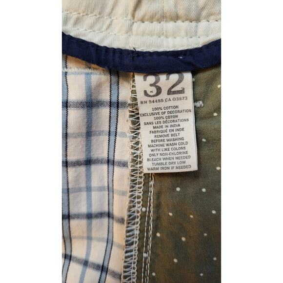 American Eagle Outfitters Shorts Men Size 32 Plaid Multi-Color Blue & Ivory - Picture 12 of 16